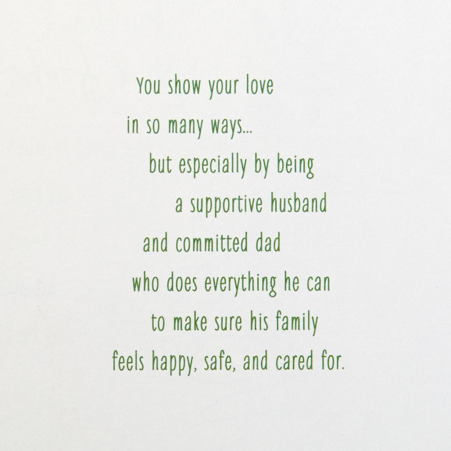 Wonderful Father and Husband Father's Day Card Sentiment image number 2