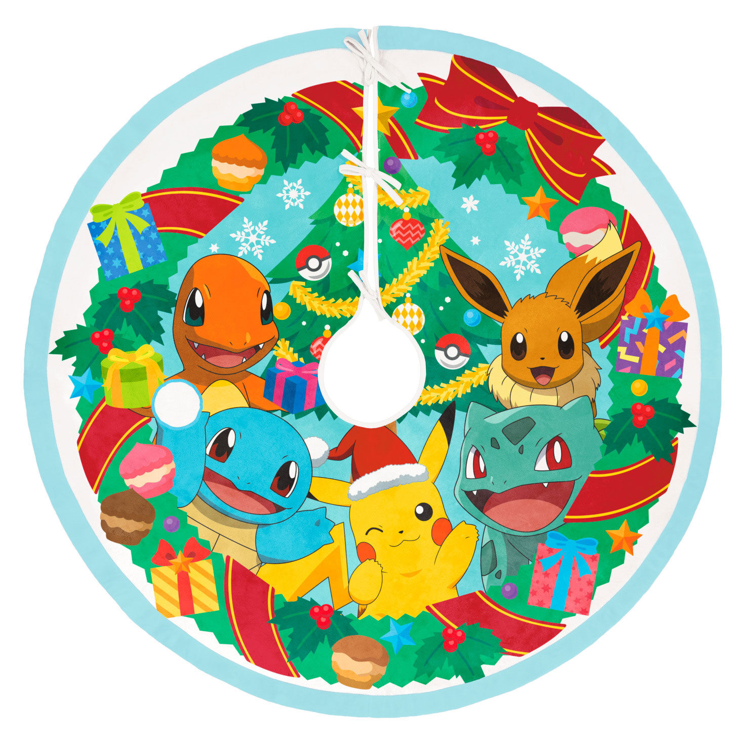 Pokémon Holiday Fabric Tree Skirt, 48"