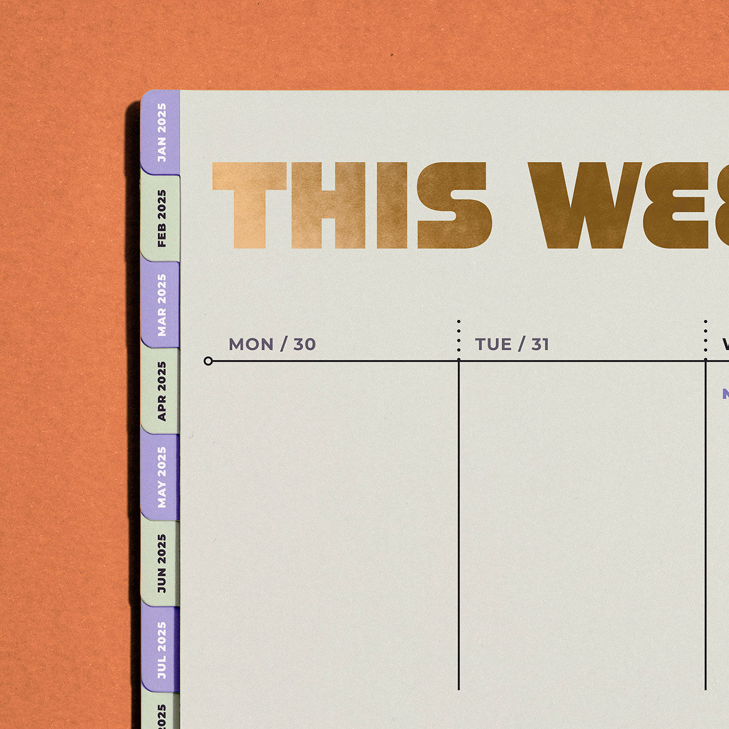 Knock Knock 2025 Weekly Desktop Calendar With Tabs Calendars