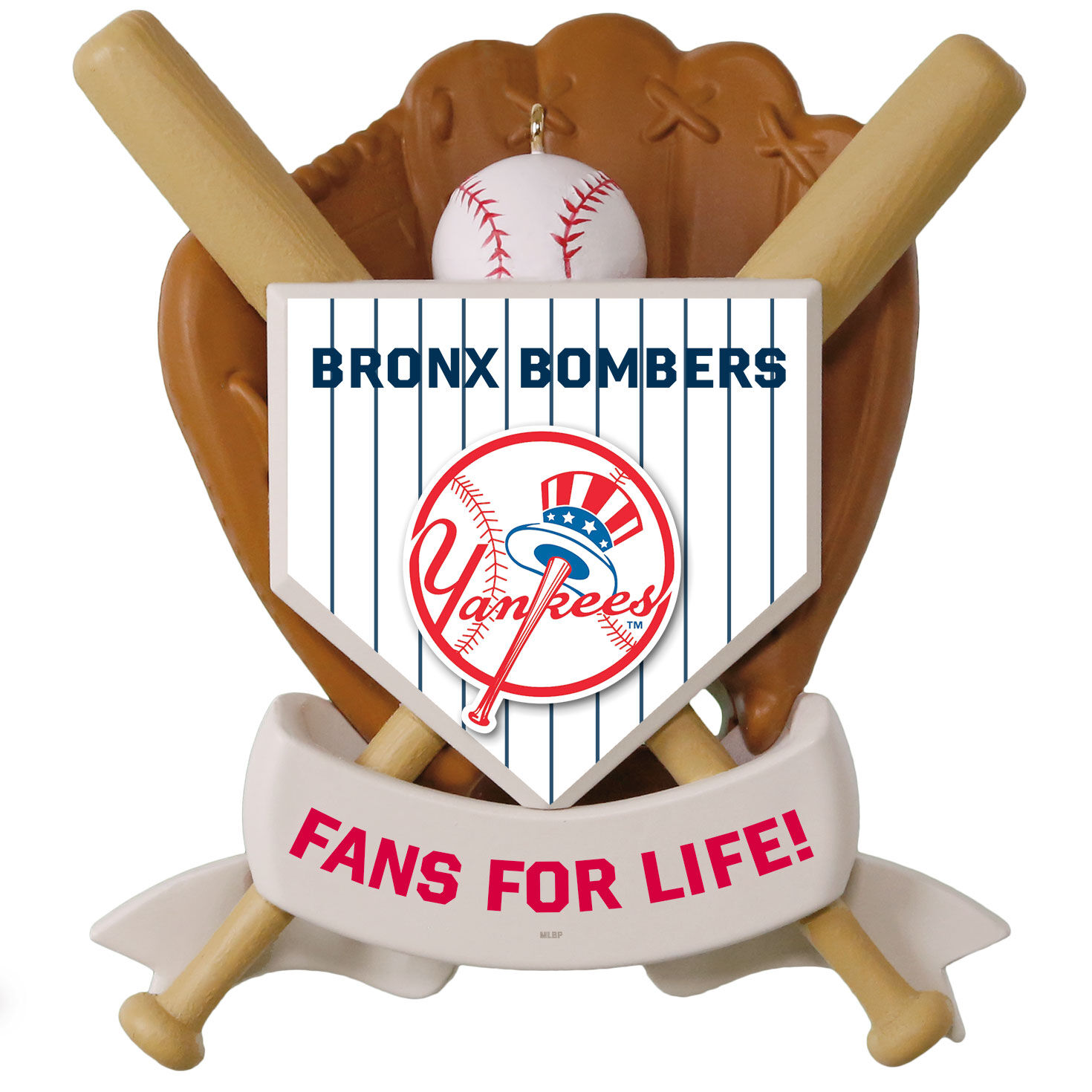 MLB New York Yankees™ Baseball Personalized Ornament, Custom Text