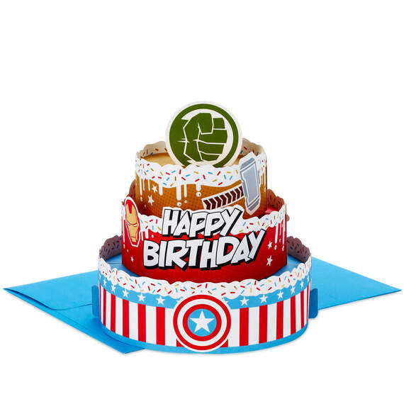 Marvel Action-Packed Wishes Pop-Up Birthday Card