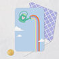 Watering Can With Rainbow Blank Card Card Front with Envelope and Gold Seal image number 4