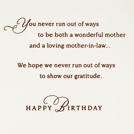 Love and Thanks Birthday Card for Mother From Both, 