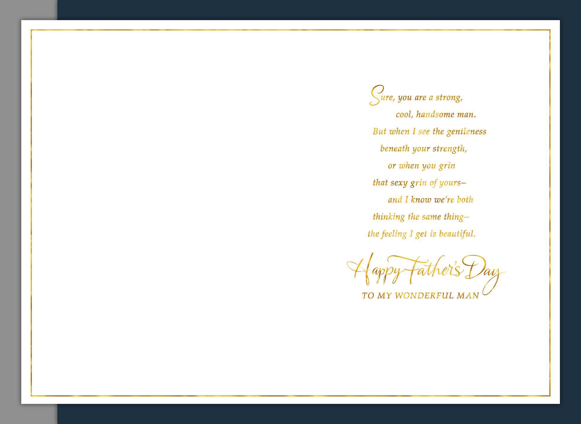 My Wonderful Man Romantic Father's Day Card