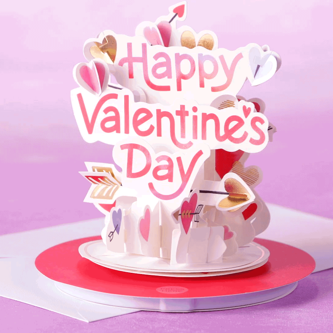 Hearts and Arrows Musical 3D Pop-Up Valentine's Day Card With Motion for only USD 14.99 | Hallmark