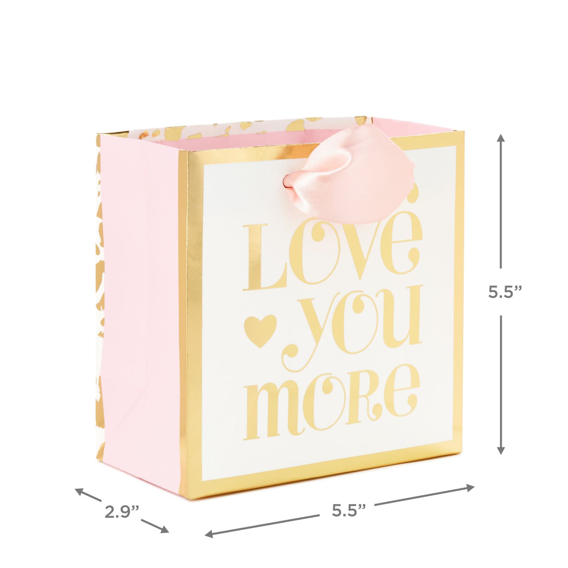 Love You More Small Square Gift Bag 5 5 Gift Bags Hallmark Love You More Small Square Gift Bag 5 5 Gift Bags Hallmark