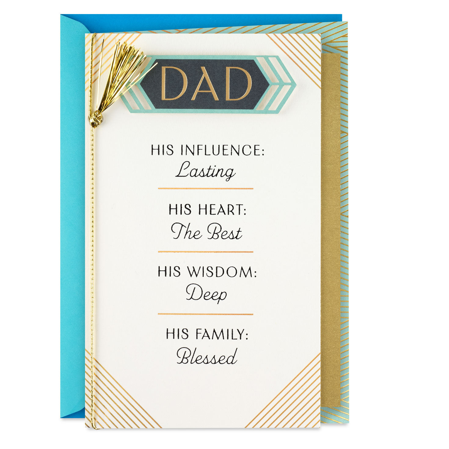 Grateful and Lucky to Have You Father's Day Card for Dad