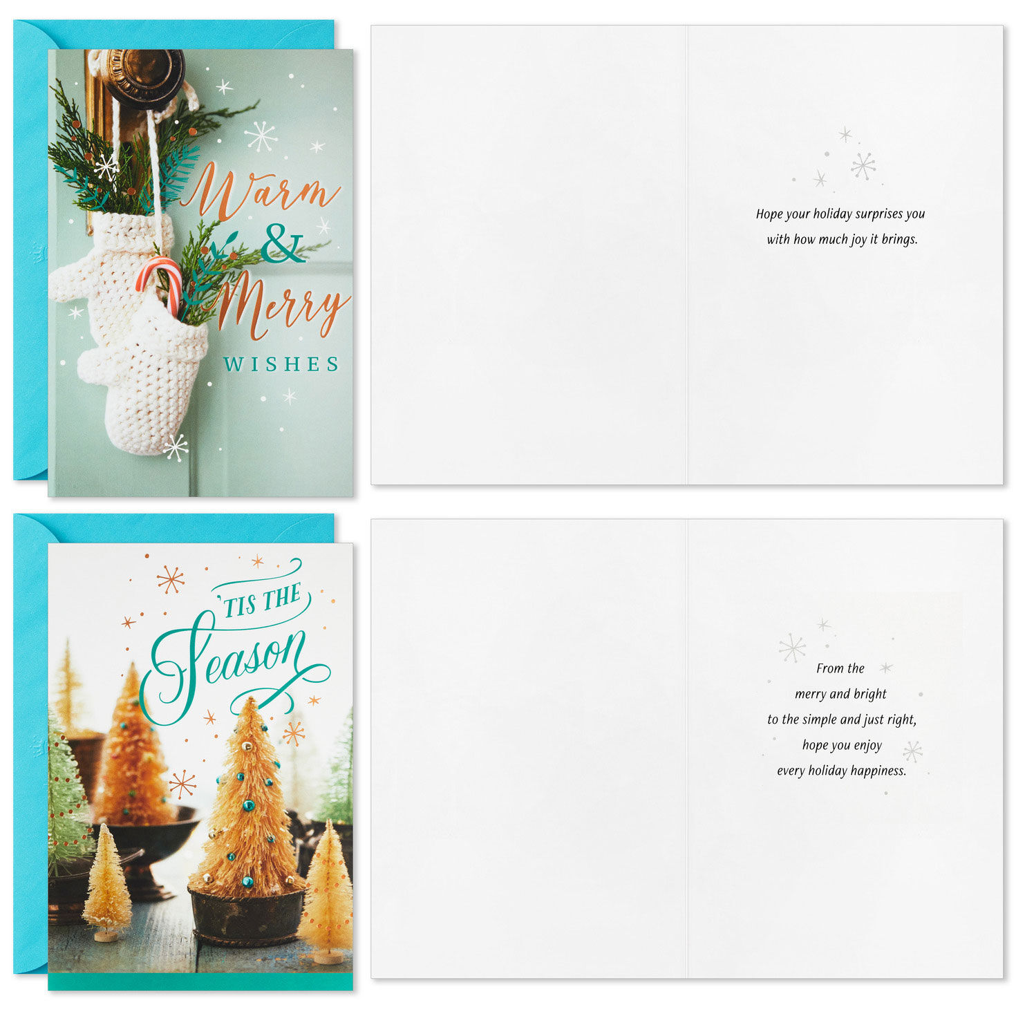 Rustic Boxed Christmas Cards Bulk Assortment Card Front with Sentiment image number 3