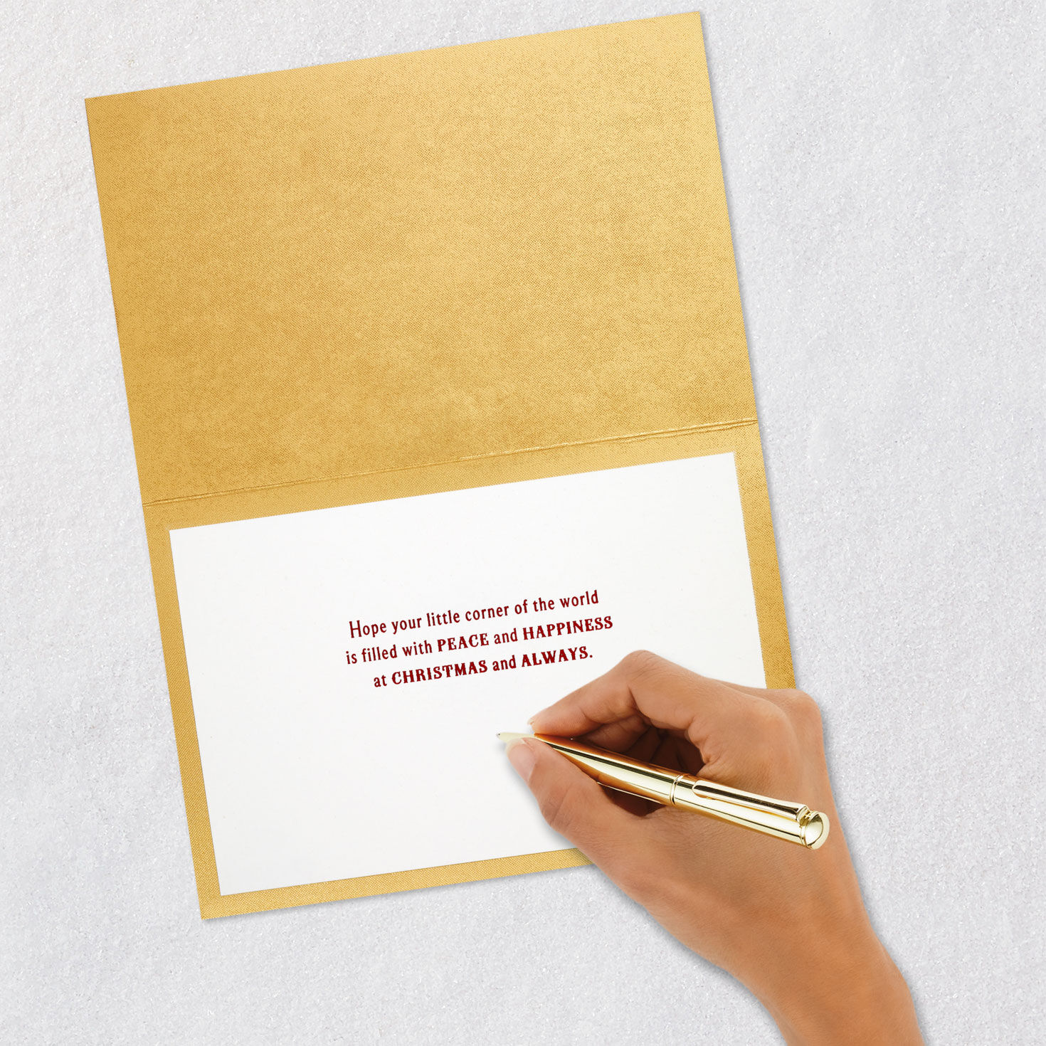 Peanuts&reg; Snoopy and Woodstock Warm Wishes Christmas Card, , large image number 6