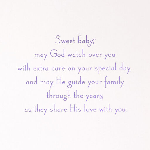 Sweet Baby Lullaby Prayer Baptism Card, 