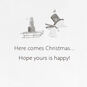 Santa Friends in Snow Boxed Christmas Cards Pack sentiment image number 4