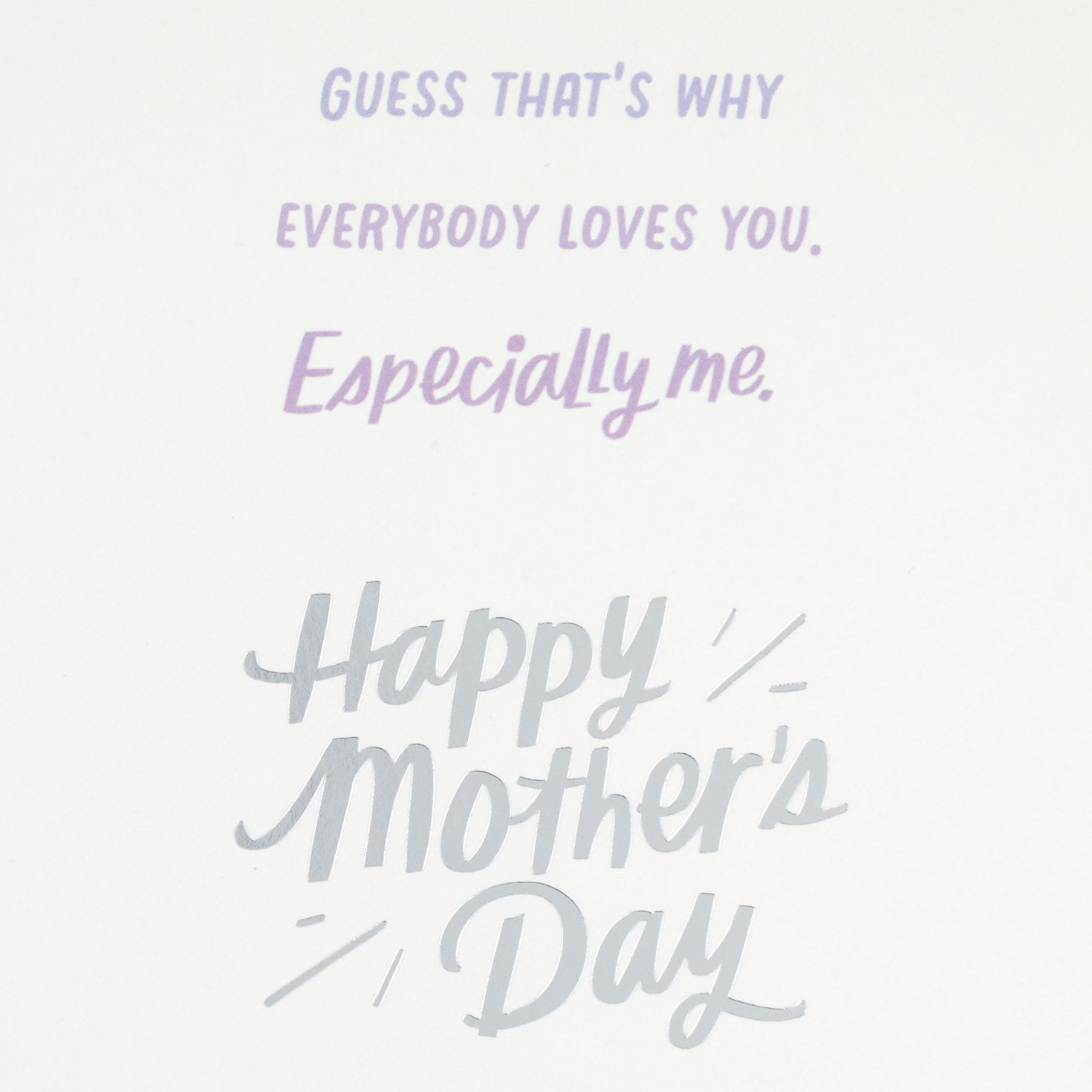 Lettering and Sparkly Gems Wife Mother's Day Card sentiment image number 3