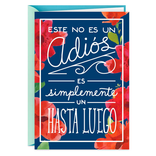 Simply a See You Later Spanish-Language Goodbye Card, 