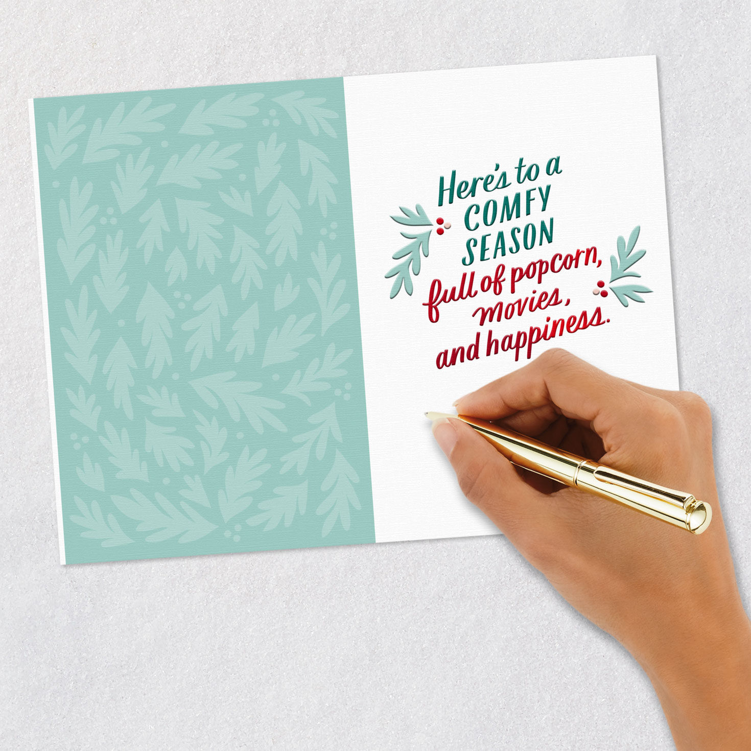 Hallmark Channel Popcorn, Movies and Happiness Christmas Card for only USD 3.99 | Hallmark