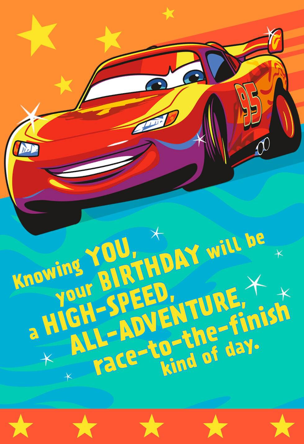 Disney Pixar Cars Lightning Mcqueen Winner Birthday Sound