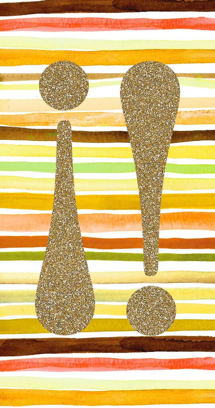 Exclamation Points Spanish-Language Money Holder Graduation Card