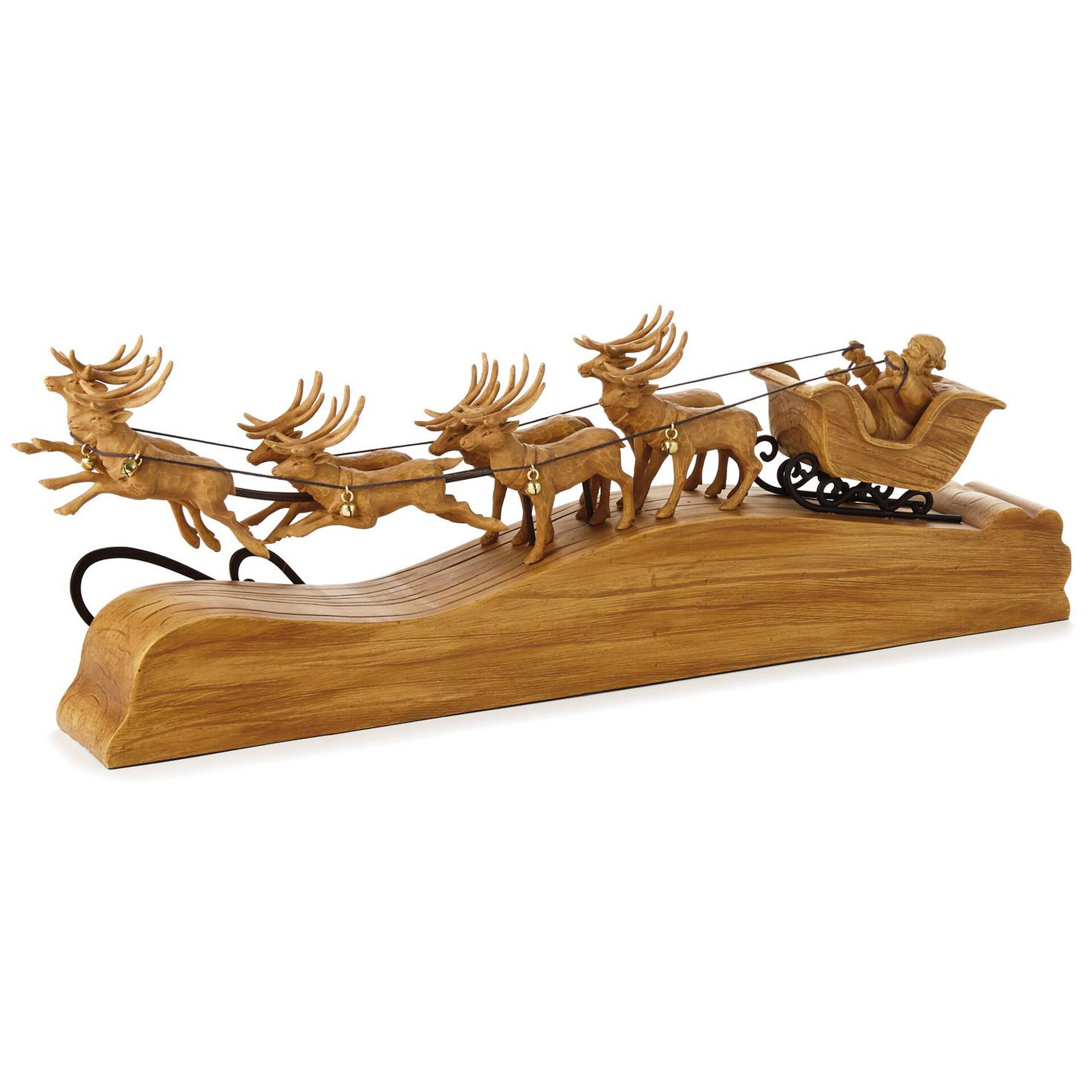 Santa And Reindeer Believe Tabletop Decoration Seasonal Decor Hallmark