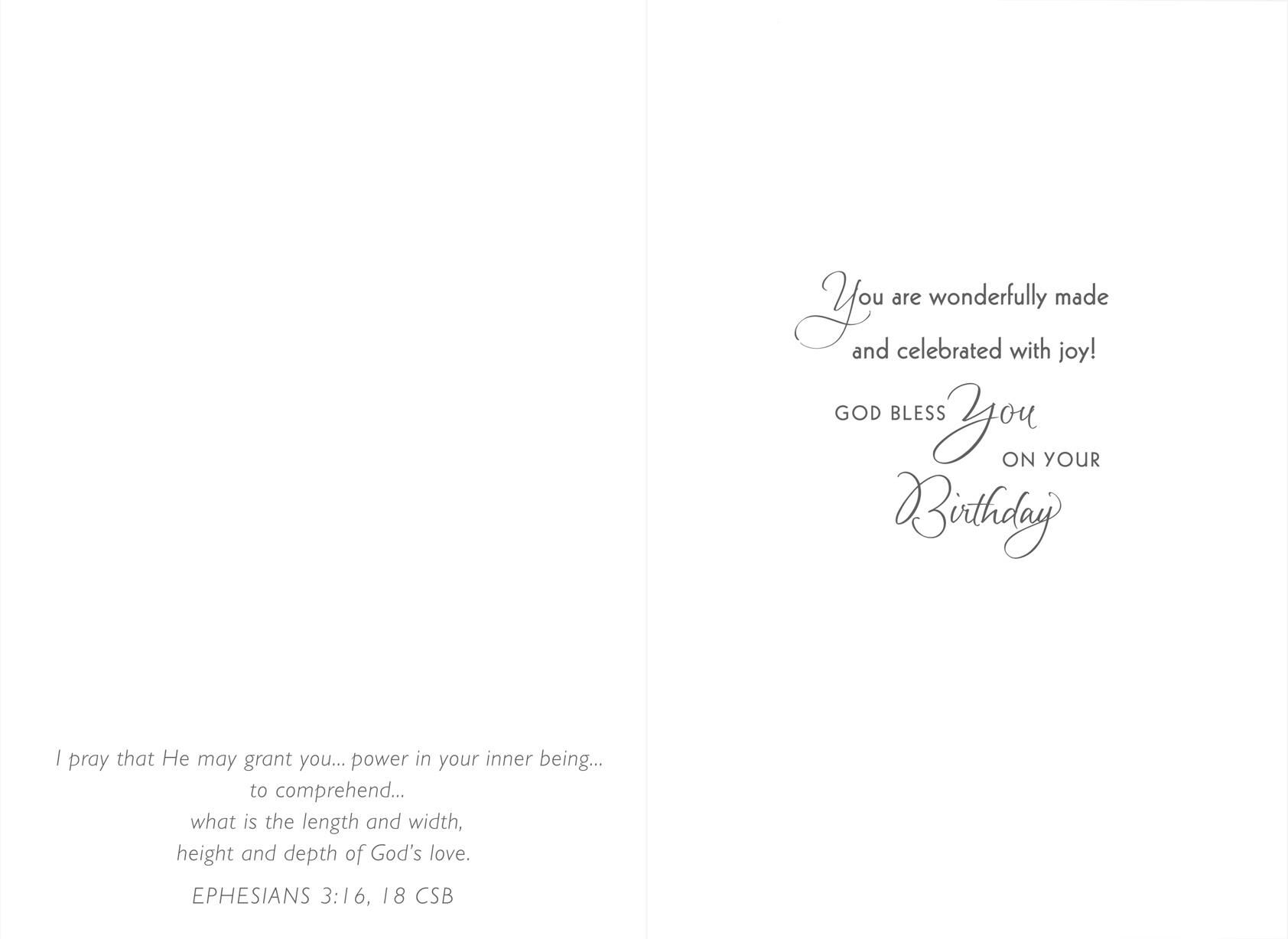 Wishing You Meaningful Memories Religious Birthday Card