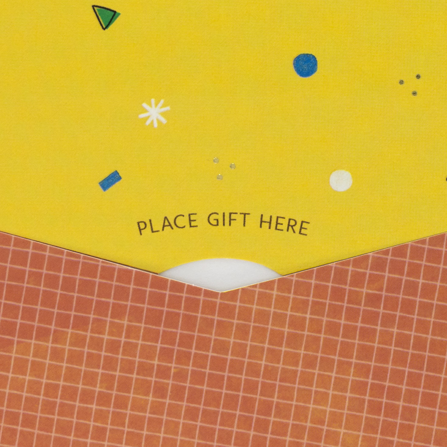 Pennants and Confetti Money-Holder Graduation Card Card Detail image number 3