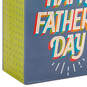 13" Happy Father's Day on Gray Large Gift Bag With Tissue Paper, , large image number 5