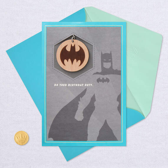 DC Comics™ Batman™ Celebrate Heroically Birthday Card With Keychain, , large image number 5