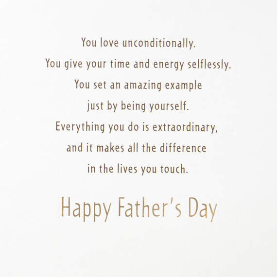 Everything You Do Is Extraordinary Father's Day Card, , large image number 2
