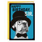 Dapper Bulldog Funny Birthday Card for Him, , large image number 1