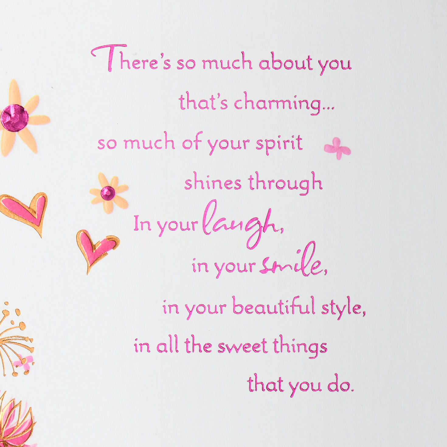 Birds, Flowers and Hearts Granddaughter Birthday Card Card Front image number 2