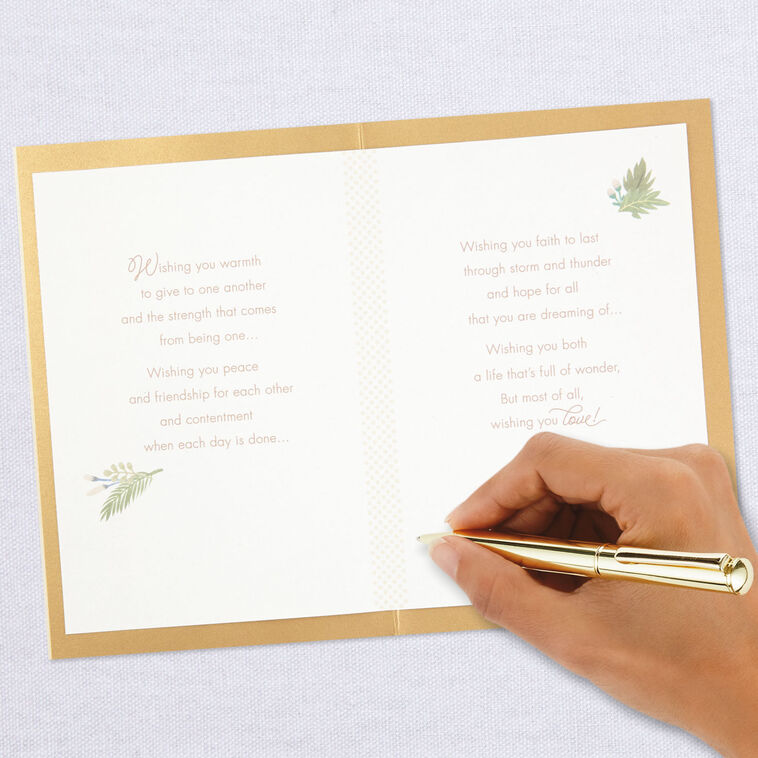 Rings and Flowers Wedding Card  image number 7