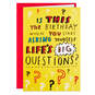 Life's Big Questions Funny Birthday Card, , large image number 1
