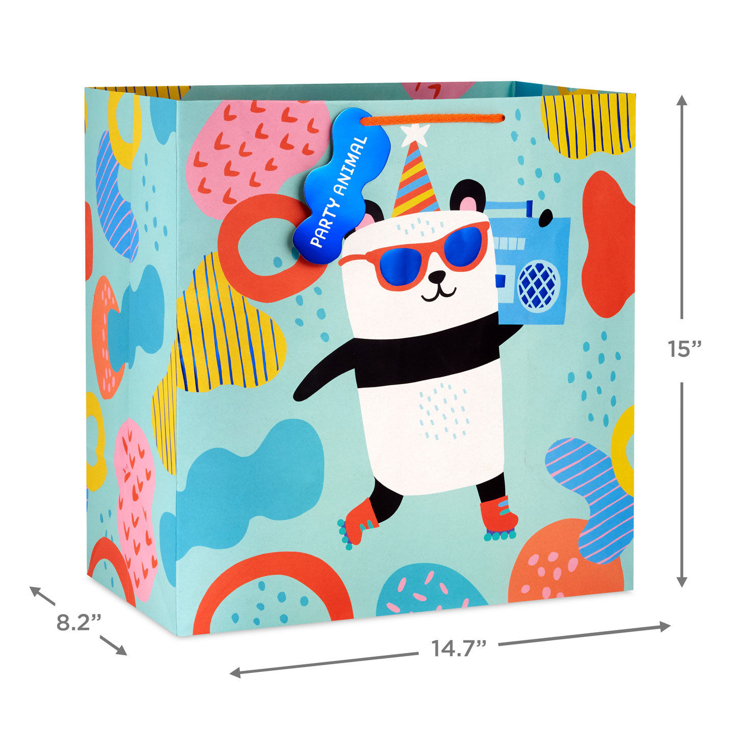 15" Panda Party Animal Extra-Deep Gift Bag for only USD 5.99 | Hallmark