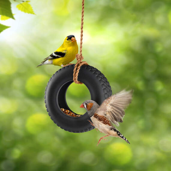 Howligans Swing Time Tire Bird Feeder, , large image number 4