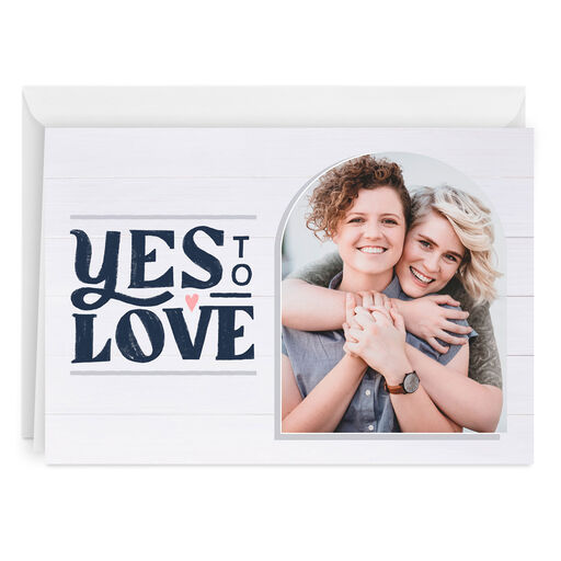 Yes to Love Folded Love Photo Card, 