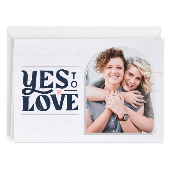 Yes to Love Folded Love Photo Card, , large image number 1