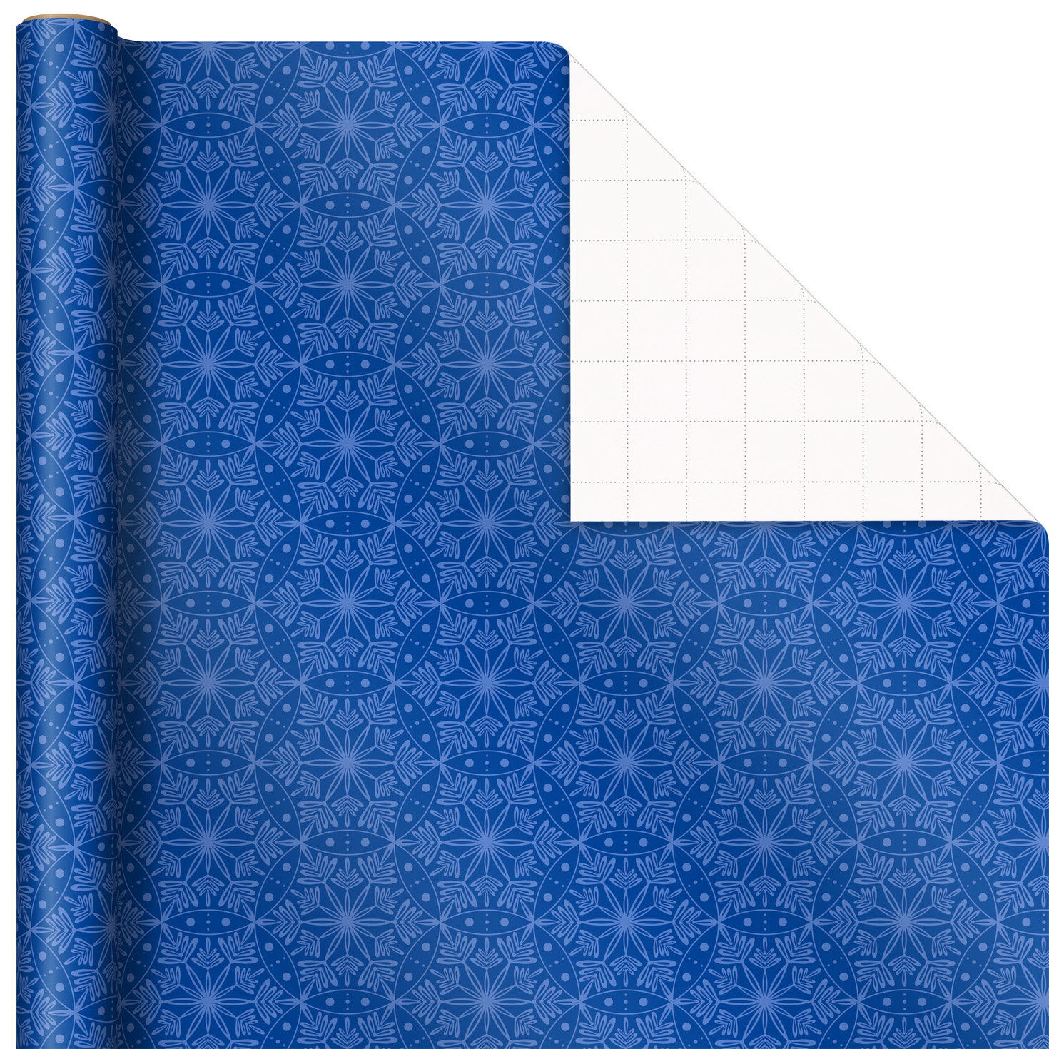 Winter Wonder 4-Pack Blue and White Wrapping Paper, 120 sq. ft. - End ...