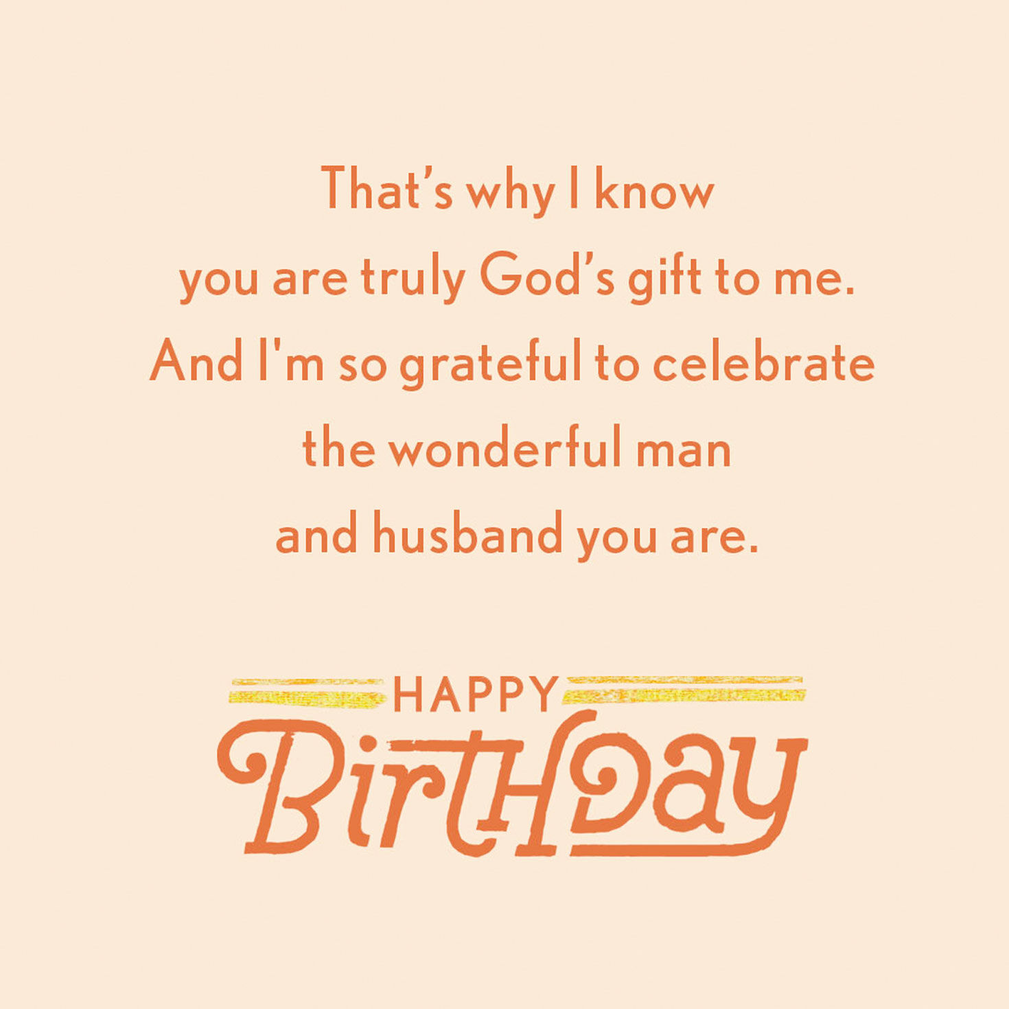 My Husband, My Blessing Birthday Card, , large image number 2