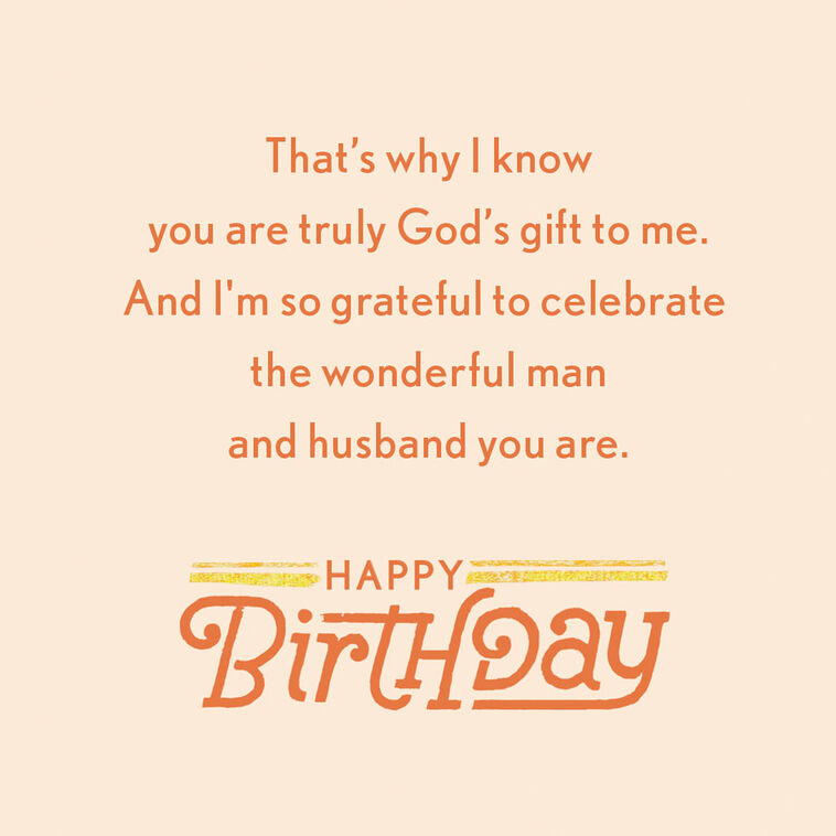 My Husband, My Blessing Birthday Card, , large image number 2