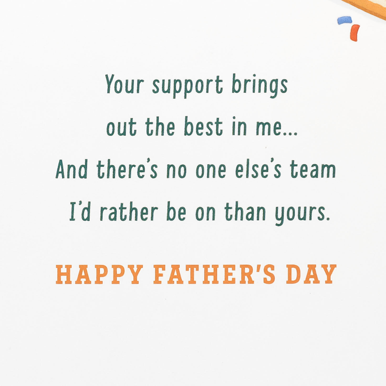 Sports Banners, Balls and Food Dad Father's Day Card sentiment image number 3