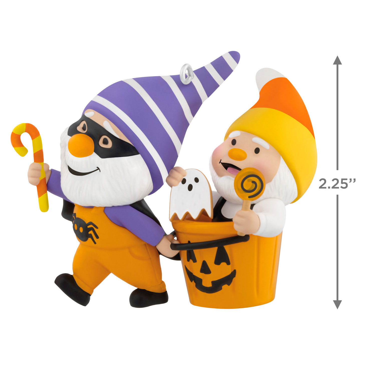 Trick-or-Treating Gnomes Keepsake Ornament measurement image number 2