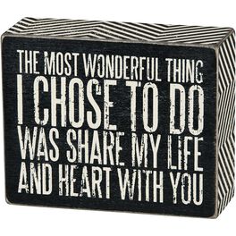 Primitives by Kathy Share My Life Box Sign, Primitives by Kathy Share My Life Box Sign, , large