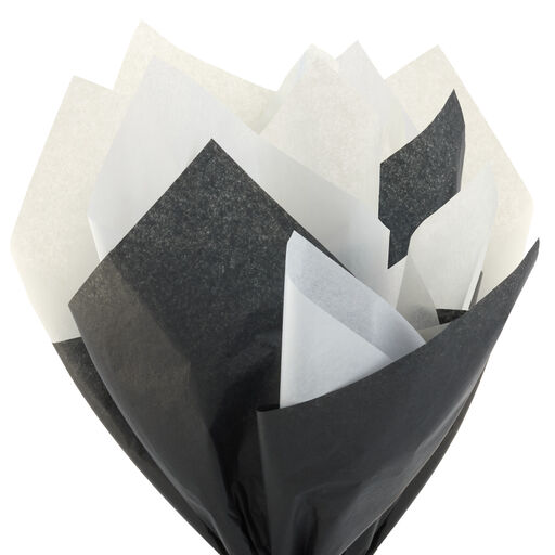 Black/White/Cream 3-Pack Bulk Tissue Paper, 120 sheets, 
