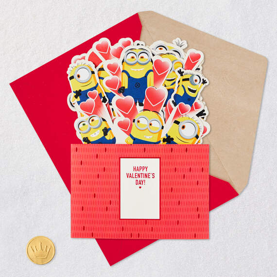 Minions One in a Minion 3D Pop-Up Valentine's Day Card, , large image number 5