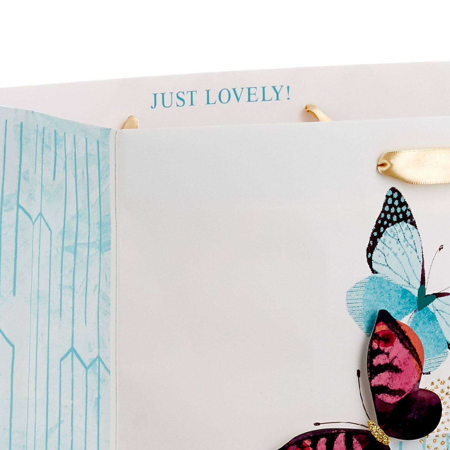 Butterfly Cake Jumbo Gift Bag handle detail image number 4