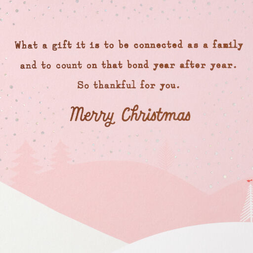 It's a Gift to Be Connected as a Family Christmas Card, 