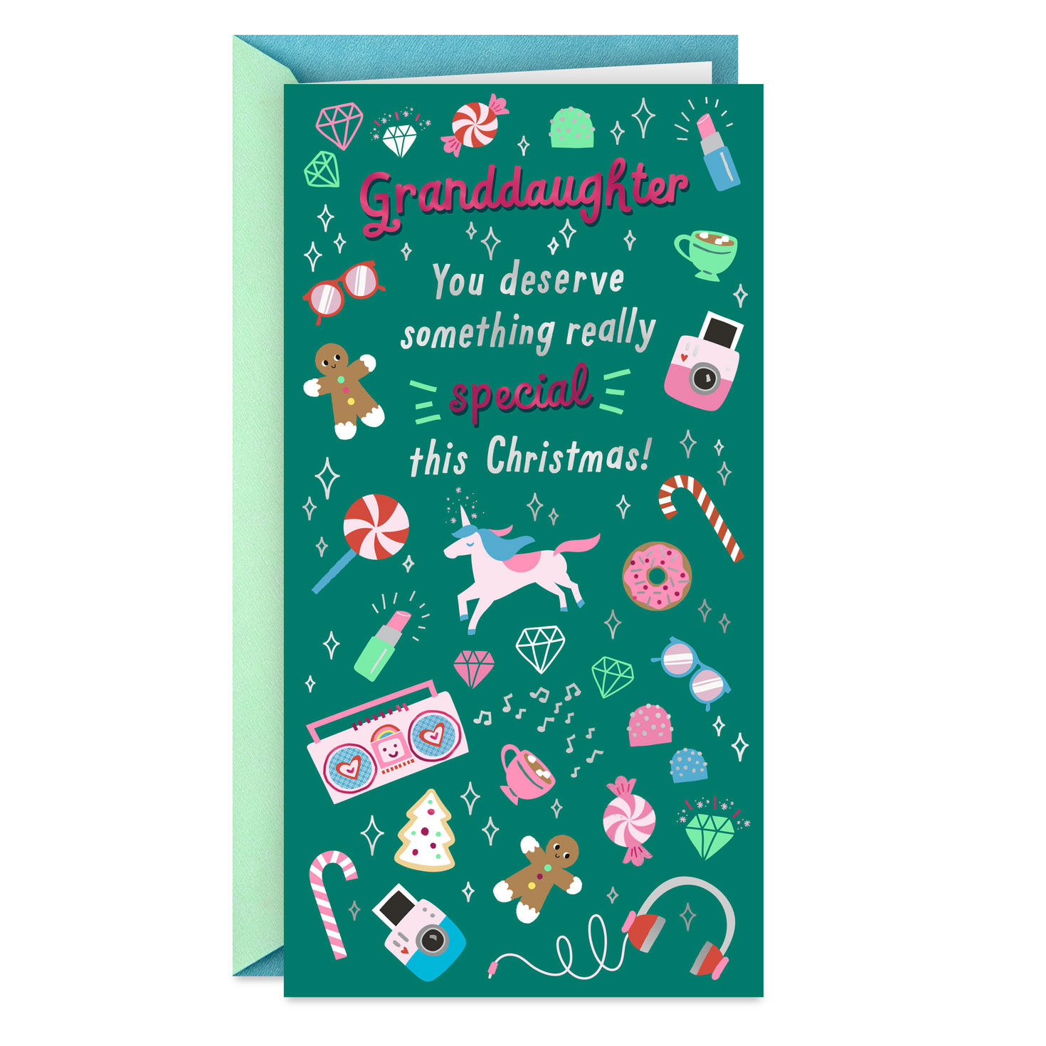 You Deserve Something Special Money Holder Christmas Card for Granddaughter