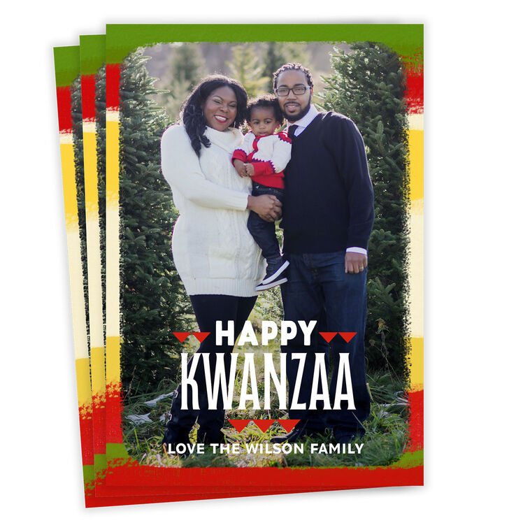 Bright and Bold Flat Kwanzaa Photo Card