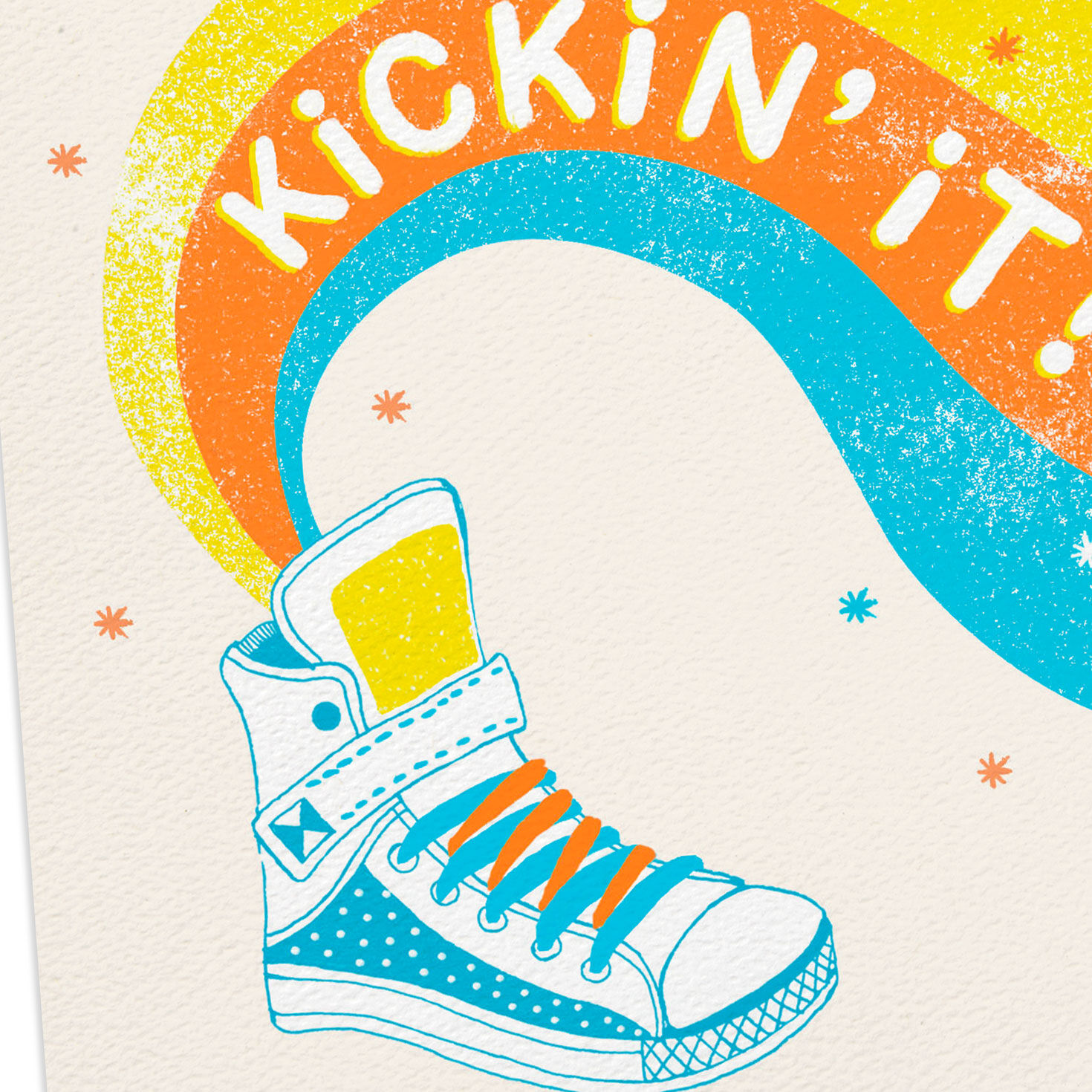 Kickin' It Old-School Cool Funny Birthday Card for only USD 3.99 | Hallmark