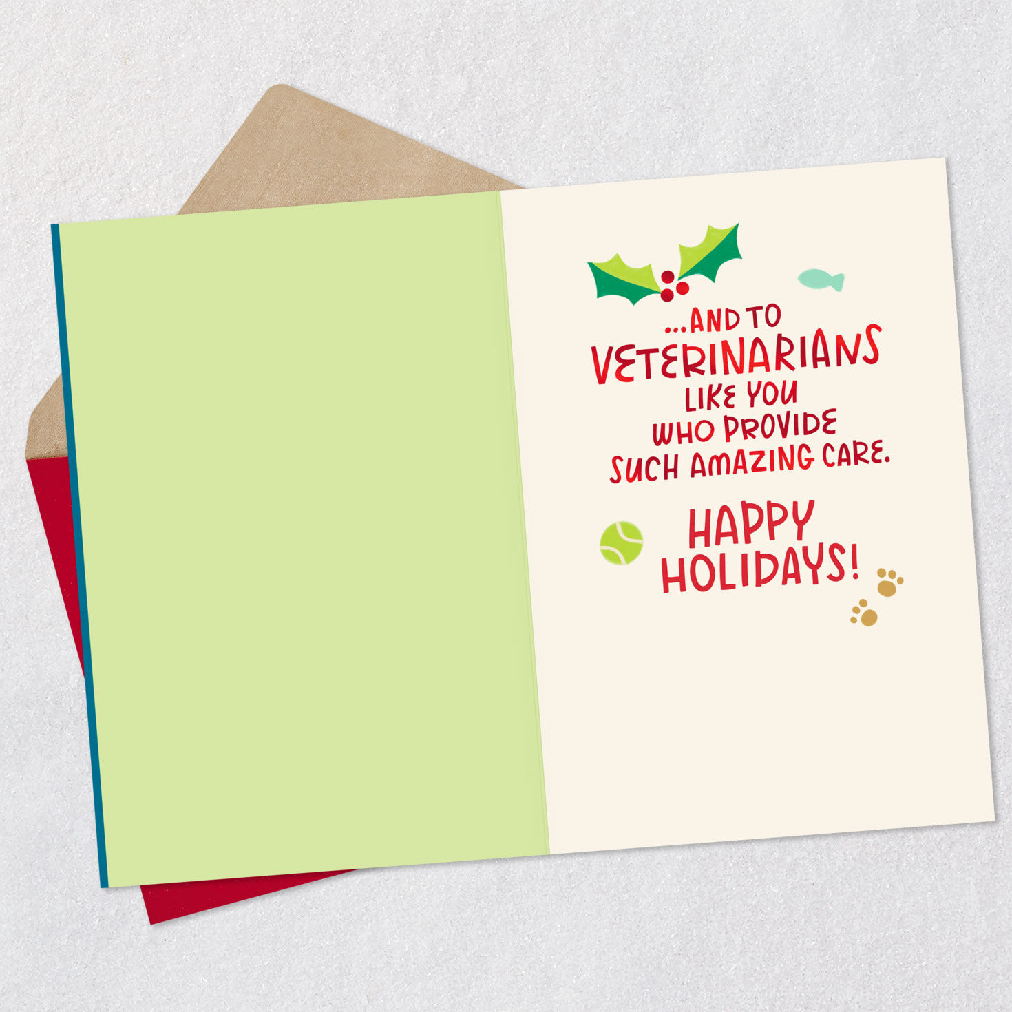 Goodwill to All Pets Appreciation Christmas Card for Veterinarian