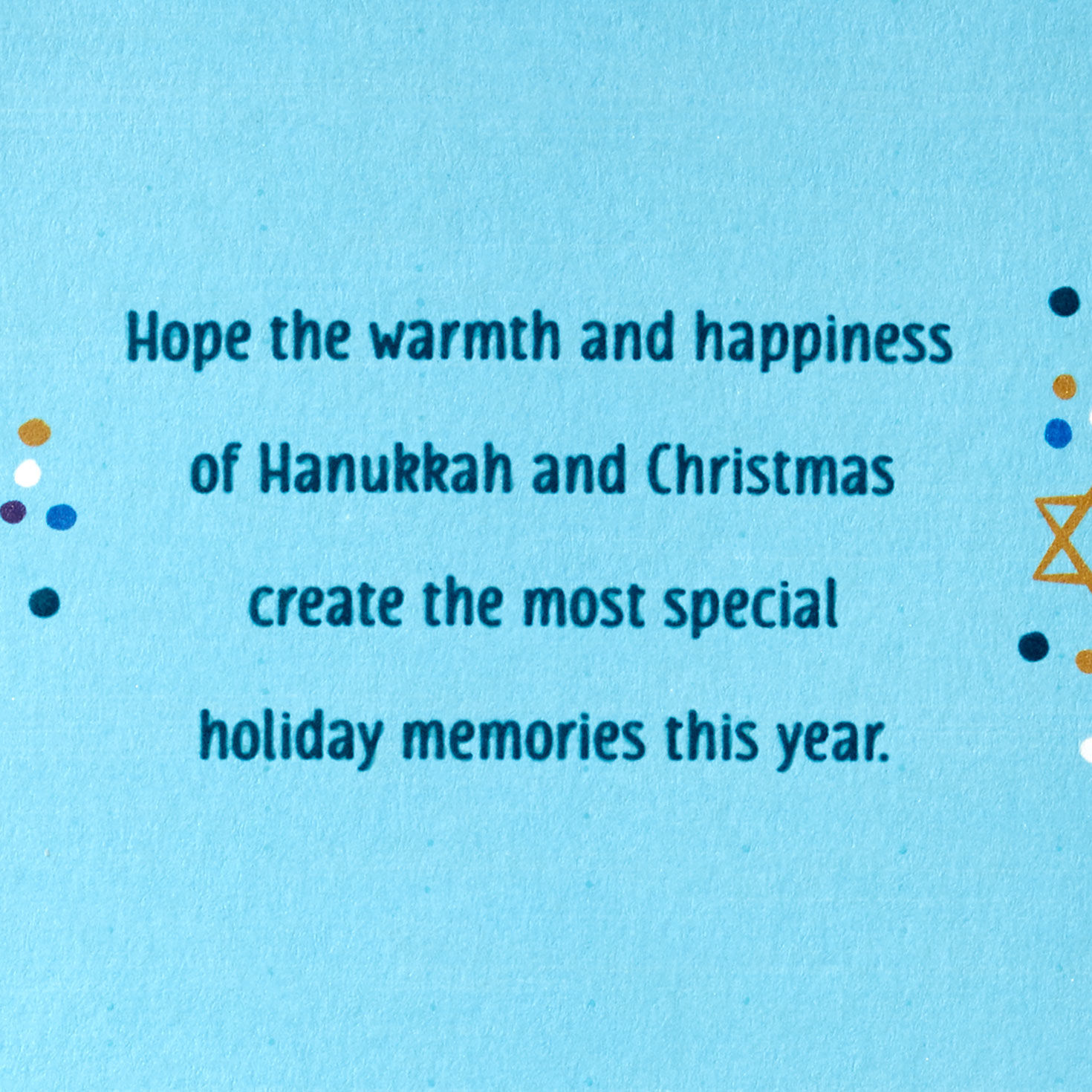 Miracles, Tradition, Family and Love Christmas Hanukkah Card, , large image number 2