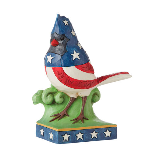 Jim Shore Patriotic Cardinal Figurine, 5", 